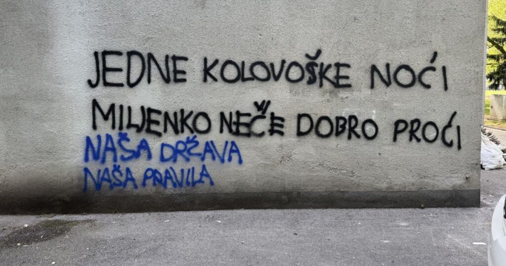 Jergoviću ispisali prijeteću poruku na zgradi: „Miljenko neće dobro proći“