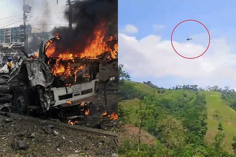 Pakao na ulicama Kolumbije: Auto-bomba ekplodirala ispred vojne baze, oboren policijski helikopter 10 Pakao na ulicama Kolumbije: Auto-bomba ekplodirala ispred vojne baze, oboren policijski helikopter