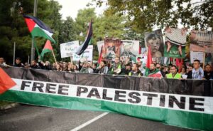 protest podrske Palestini foto Pokret solidarnosti sa Palestinom CG