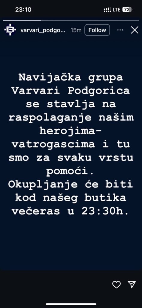 ''Varvari'' se stavili na raspolaganju vatrogascima 8 “Varvari“ se stavili na raspolaganju vatrogascima