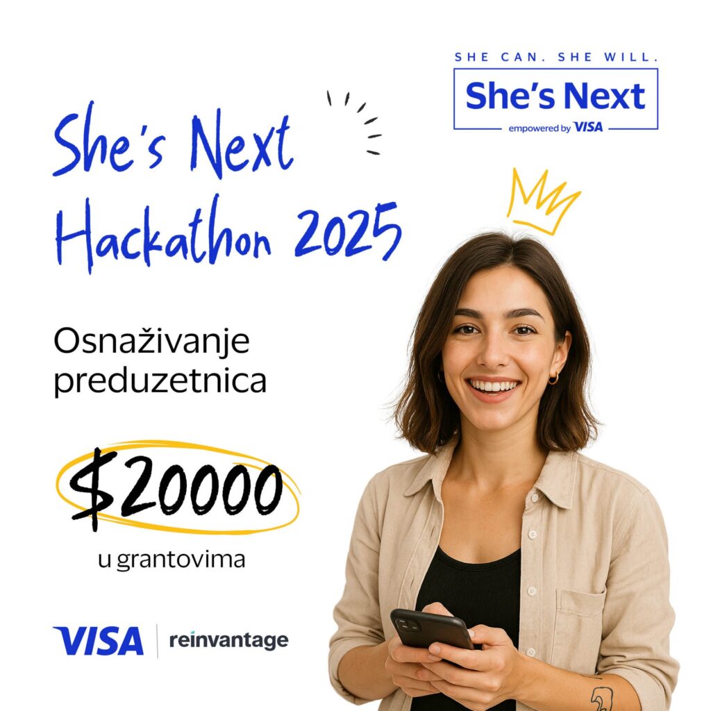 Visa pokreće prvi regionalni She’s Next Hackathon: Preduzetnička ideja uz podršku mentora i šansu za novčane nagrade