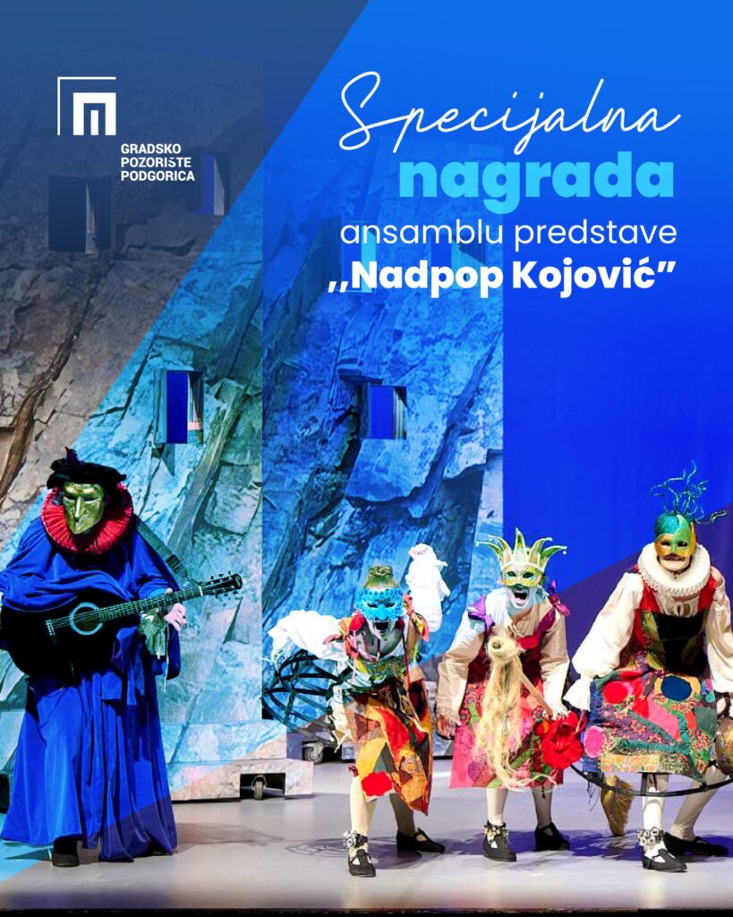 Dvije nagrade za predstavu "Nadpop Kojović" na Novom tvrđava teatru 1 GpP nagrade 01 scaled 1
