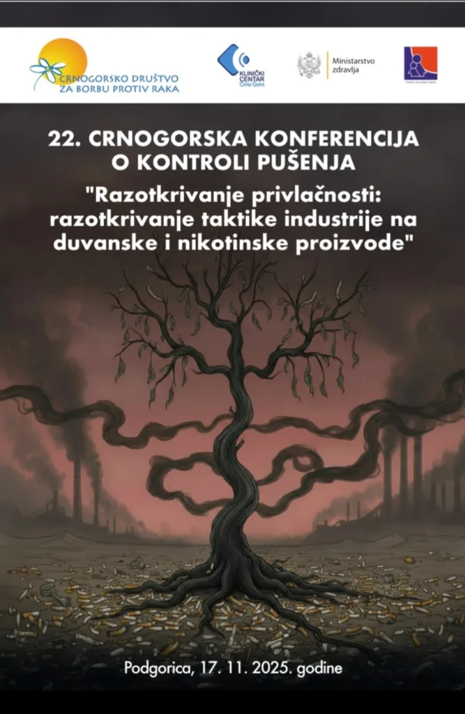 CDPR: Nacionalna konferencija o kontroli pušenja u ponedjeljak