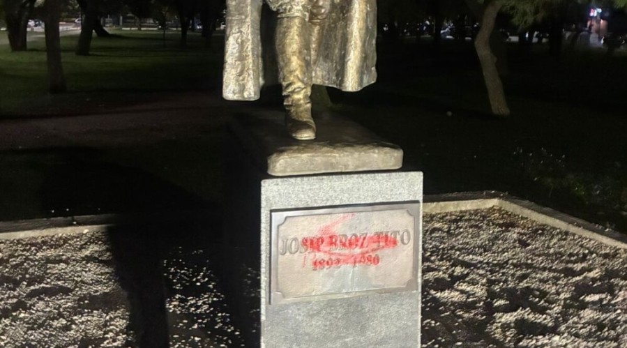 Mašković: Vandalizovan spomenik Josipu Brozu Titu