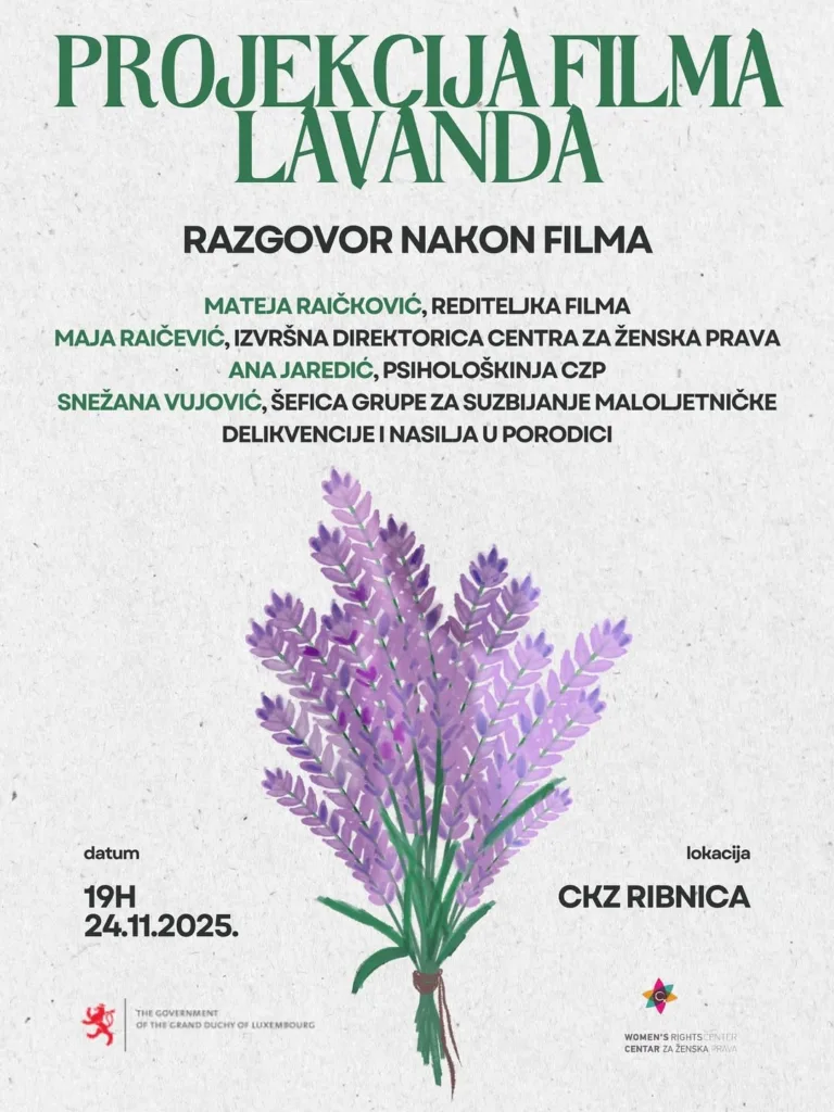 Podgorica: Projekcija dokumentarnog filma Lavanda 5 Podgorica: Projekcija dokumentarnog filma Lavanda