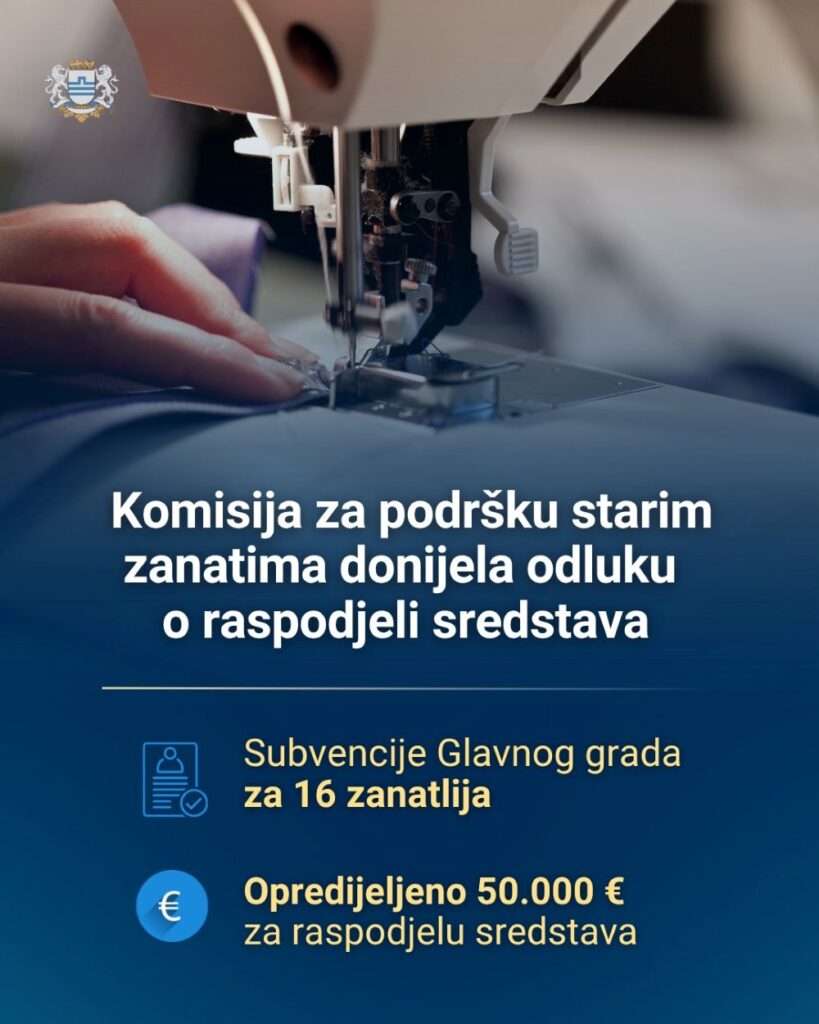 Glavni grad podržava stare zanatlije sa 50.000 eura 14 Glavni grad podržava stare zanatlije sa 50.000 eura