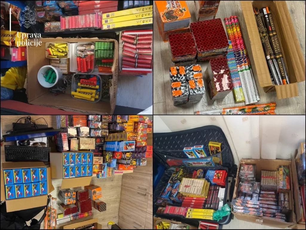 Akcija „Petarda“: Oduzeto 107.000 komada pirotehničkih sredstava, podnijete krivične prijave