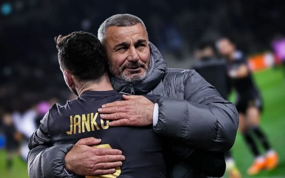 Jankovic i Gurbanov u zagrljaju Qarabag FK Facebook