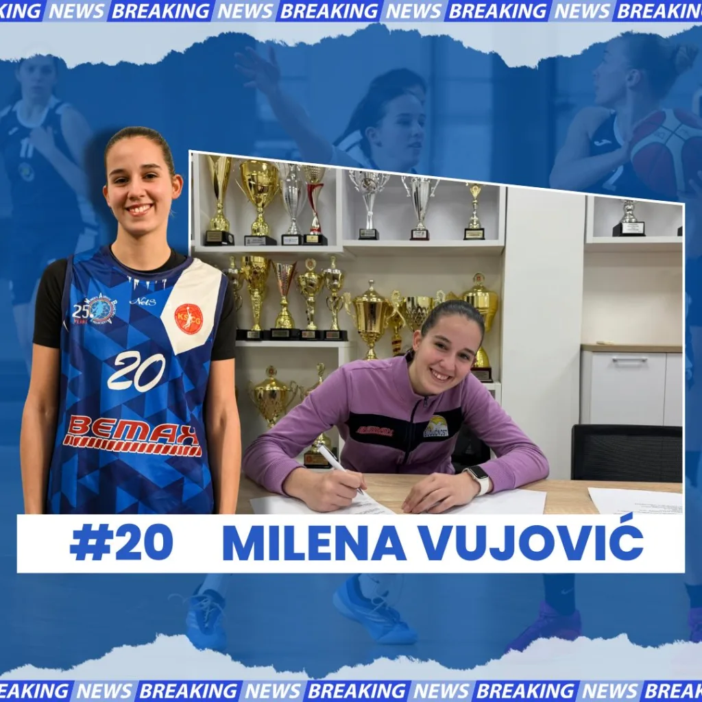 Budućnost ulaže u budućnost: Milena Vujović potpisala prvi profesionalni ugovor