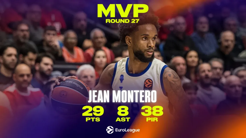 Žan Montero MVP 27. kola Evrolige