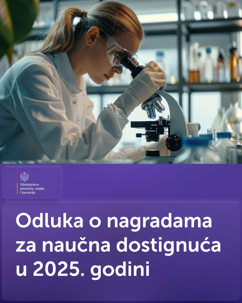 Ćalasan, Stanković i Micev dobitnici nagrada za naučna dostignuća u 2025. godini