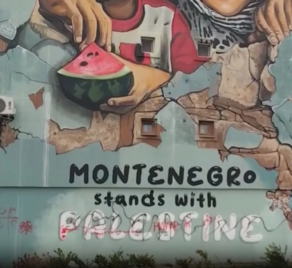 Pokret solidarnosti sa Palestinom: Muralista Mišo Joskić sanirao oštećenja na muralu posvećenom palestinskoj djeci
