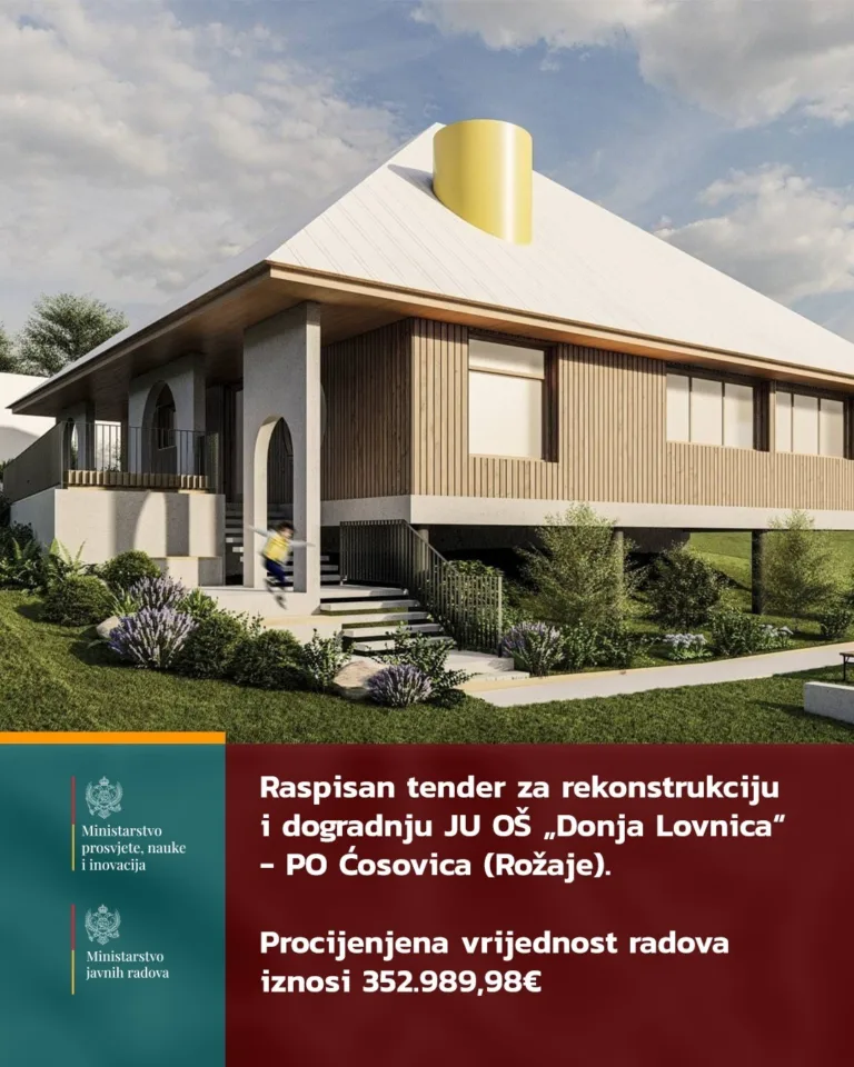 Raspisan tender za rekonstrukciju škole u Rožajama - PG TV