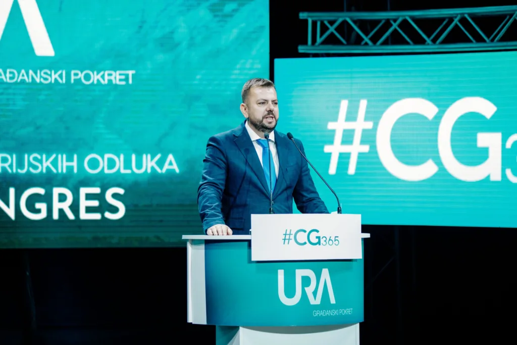 Ćorović: URA je obogatila politički život Crne Gore ponudivši građanima drugačiji izbor od ustaljenih blokovskih partija