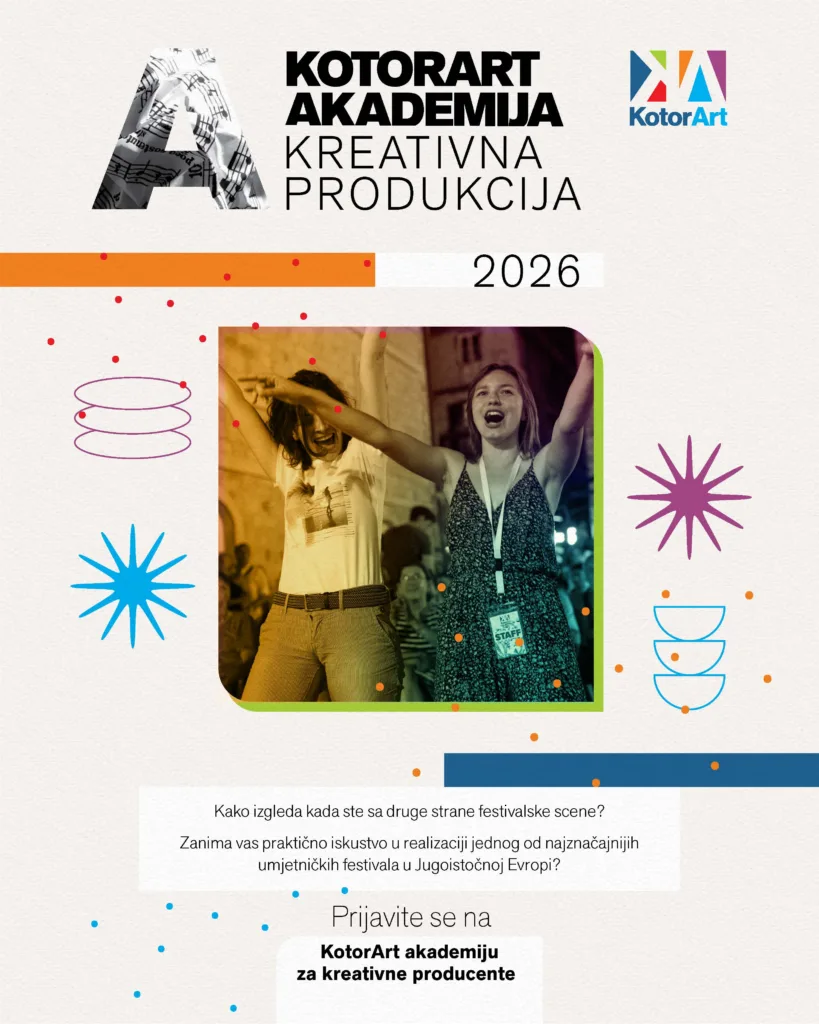 Otvoren poziv za KotorArt Akademiju za kreativne producente