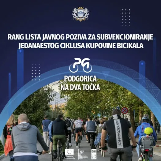 Objavljena preliminarna lista za subvencionisanje kupovine bicikala “Podgorica na dva točka”, rekordan broj prijava