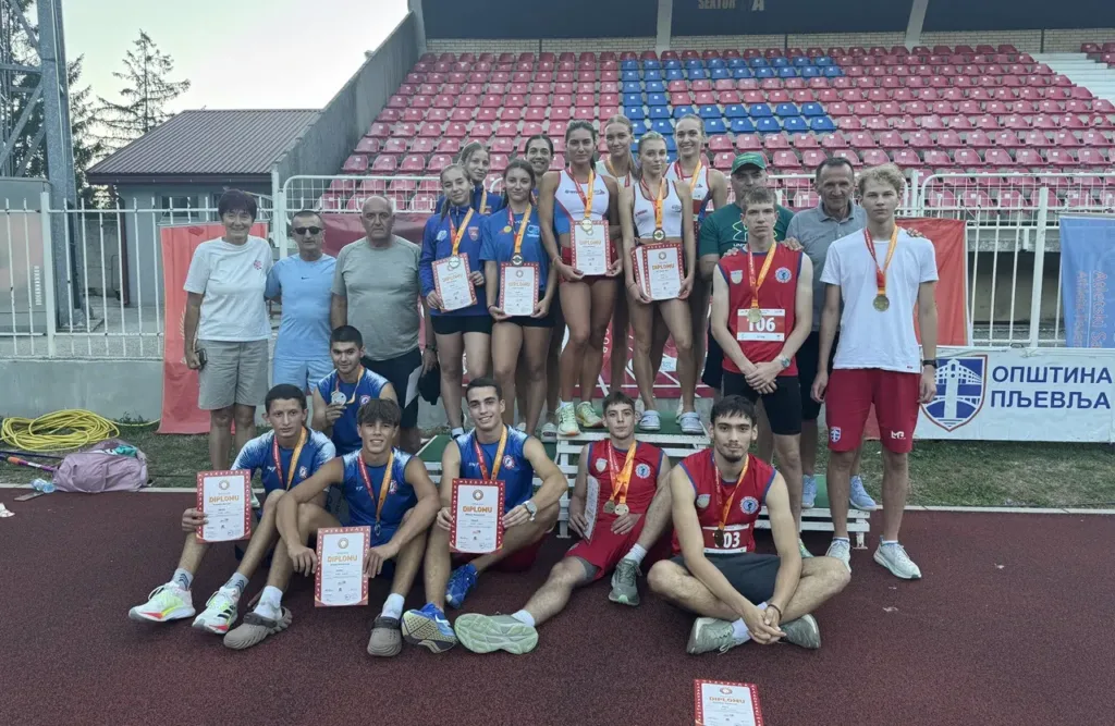 Atletičari Jedinstva osvojili najviše medalja prvog takmičarskog dana
