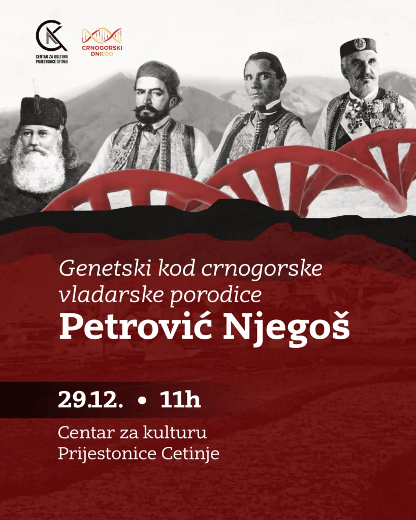 Predstavljanje rezultata DNK istraživanja porijekla porodice Petrović Njegoš u ponedeljak