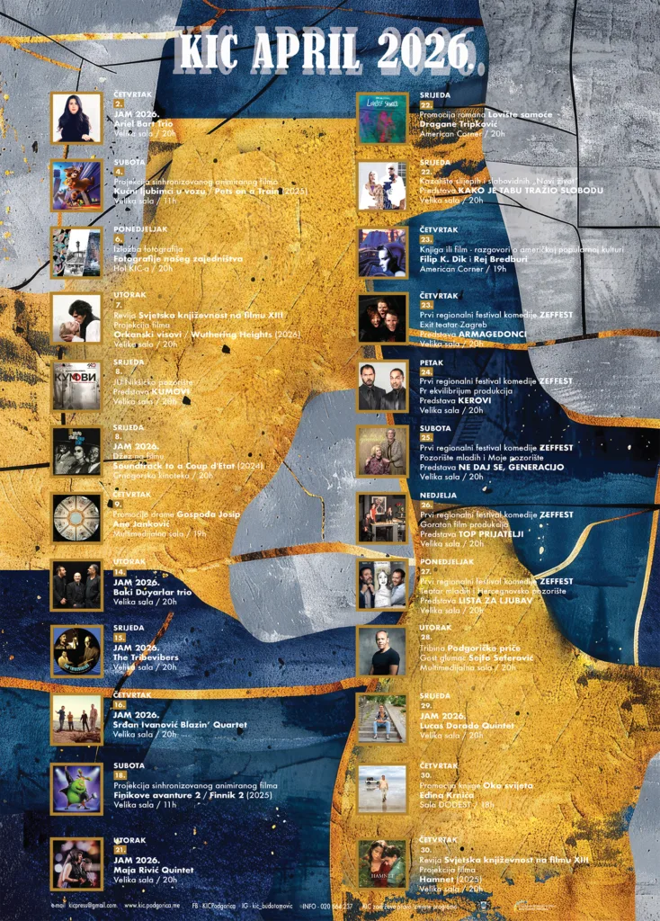 A rich and diverse April at KIC 1 KIC APRIL 2026