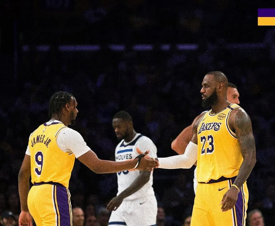 Lebron i Broni Los Angeles Lakers Facebook