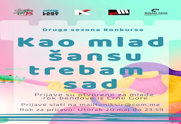 Konkurs za mlade bendove „Kao mlad, šansu trebam sad“
