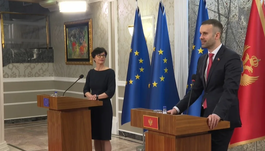 Kos: Crna Gora najnapredniji kandidat za EU, dajete snažan primjer državama u regionu; Spajić: Komesarka potvrdila da smo na dobrom putu 1 Screenshot 20260326 124401 MOVE