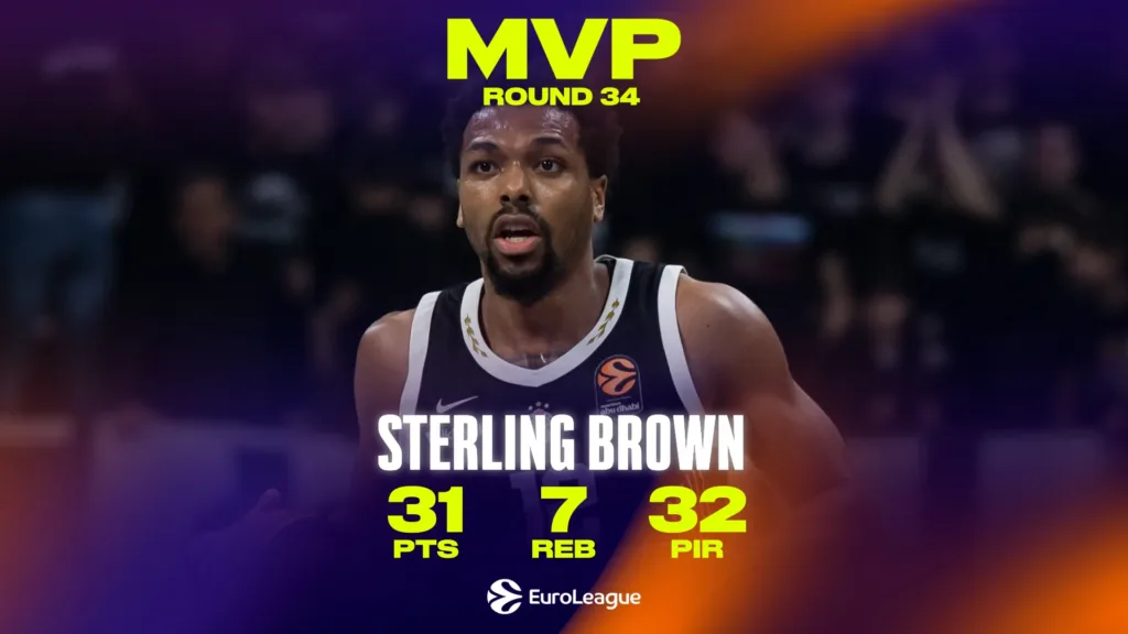 Sterling Braun MVP 34. kola Evrolige