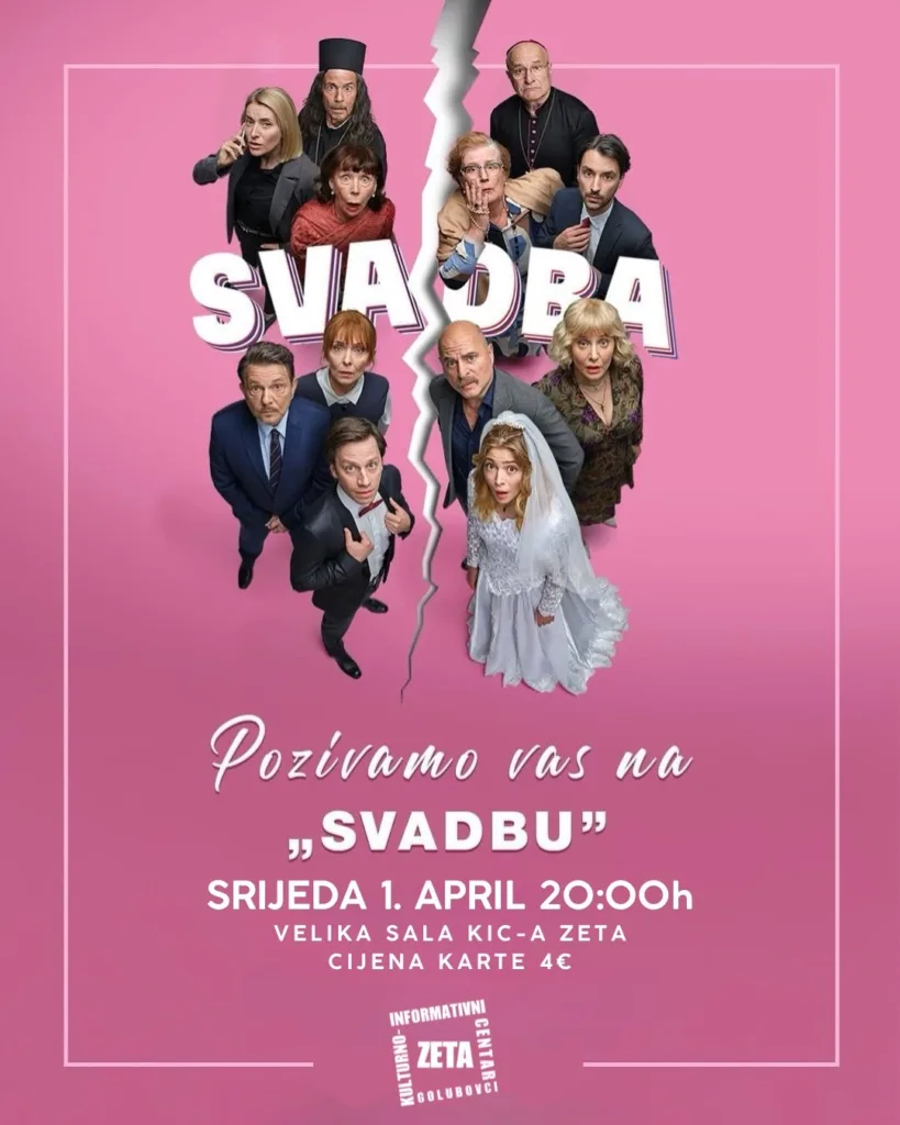 Film "Svadba" u KIC-u "Zeta" 8 Film „Svadba“ u KIC-u „Zeta“