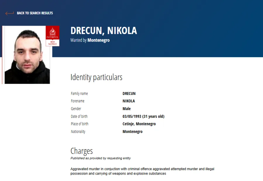 Optužnica ukazala na propust: Drecun ubio još dvoje dok ga je policija tražila?