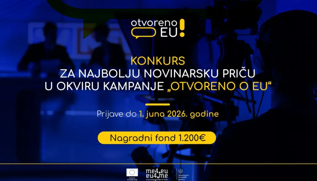 Konkurs za najbolju novinarsku priču u okviru kampanje „Otvoreno o EU“