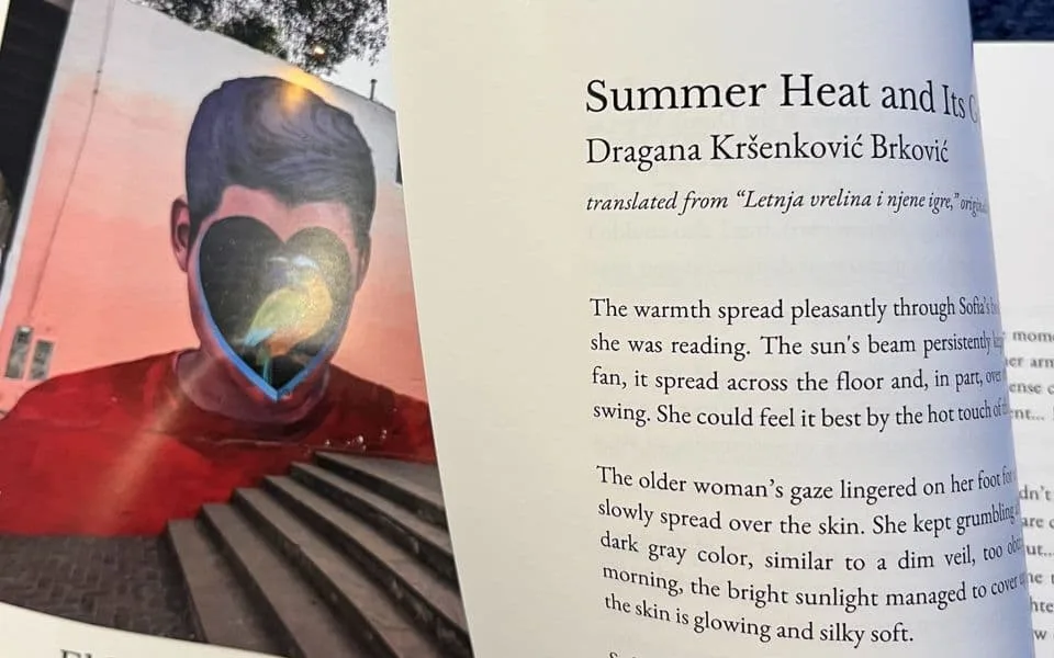 Priča „Ljetnja vrelina i njene igre“ Dragane Kršenković-Brković objavljena u SAD-u 1 Priča „Ljetnja vrelina i njene igre“ Dragane Kršenković-Brković objavljena u SAD-u