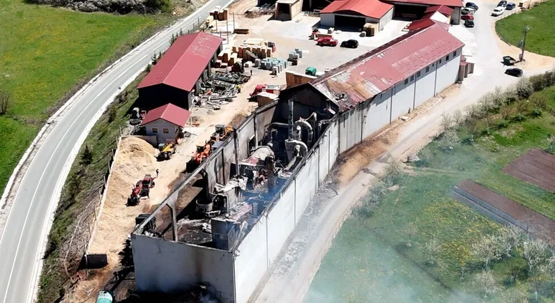 Izgorio pogon peletare „Jasen“, šteta veća od milion eura