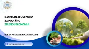 raspisan javni poziv za podrsku zelenoj ekonomiji