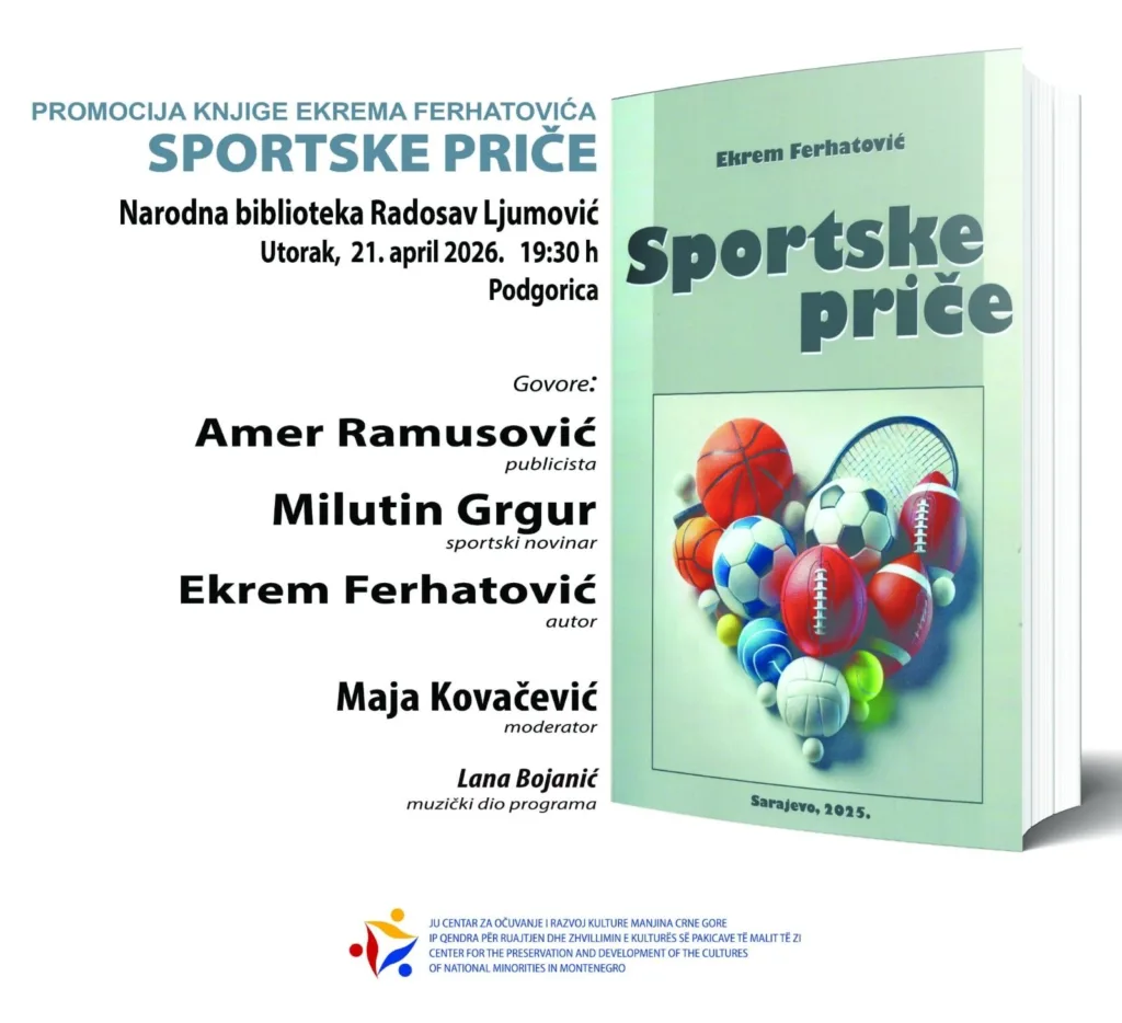 Promocija knjige “Sportske priče” Ekrema Ferhatovića u utorak u NB „Radosav Ljumović“ 4 Promocija knjige “Sportske priče” Ekrema Ferhatovića u utorak u NB „Radosav Ljumović“