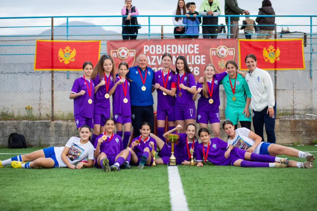 The future continues its dominance: Title also for talented pioneers 1 Djevojcice FK Buducnost