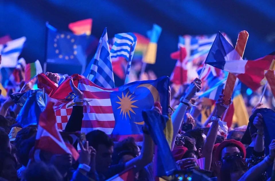 Evrovizija 2026 ilustracija sa zastavama foto AP