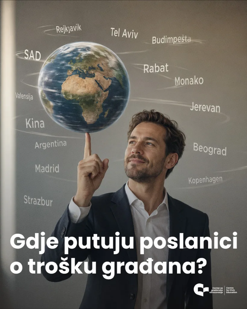 Gdje putuju poslanici o trosku gradana