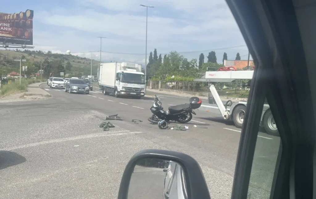 Udes na putu Podgorica – Zeta: Povrijeđen motociklista