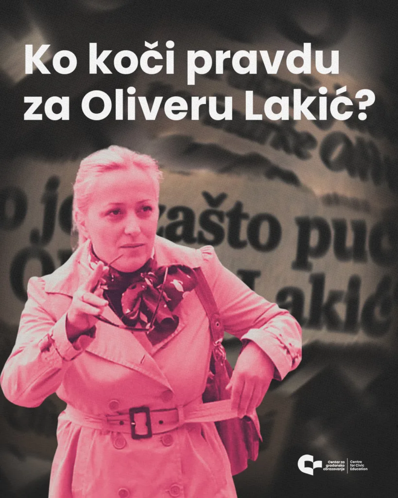 CGO: Bez presude osam godina nakon pokušaja ubistva Olivere Lakić 4 CGO: Bez presude osam godina nakon pokušaja ubistva Olivere Lakić