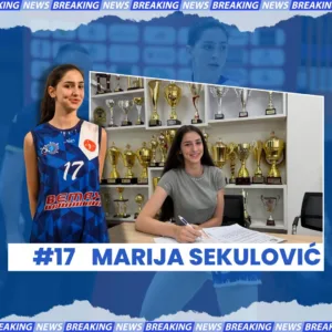 Stigla nagrada za talenat i rad: Marija Sekulović profesionalac Budućnosti 2 Stigla nagrada za talenat i rad: Marija Sekulović profesionalac Budućnosti