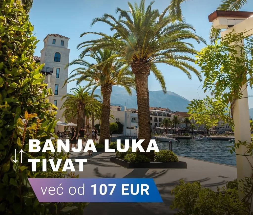 Air Montenegro: Iz Tivta do Banja Luke za 107 eura