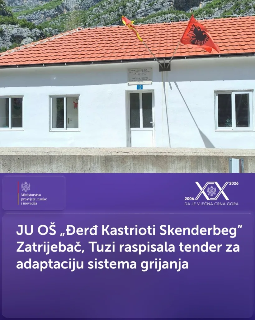 Raspisan tender za adaptaciju sistema grijanja u OŠ „Đerđ Kastrioti Skenderbeg“ u Tuzima