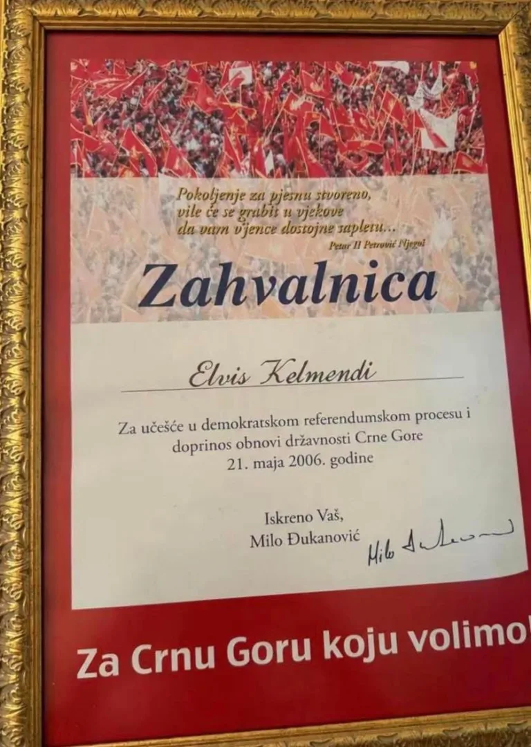 Zahvalnica Elvisu Keljmendiju: „Politički rendgen jednog režima“