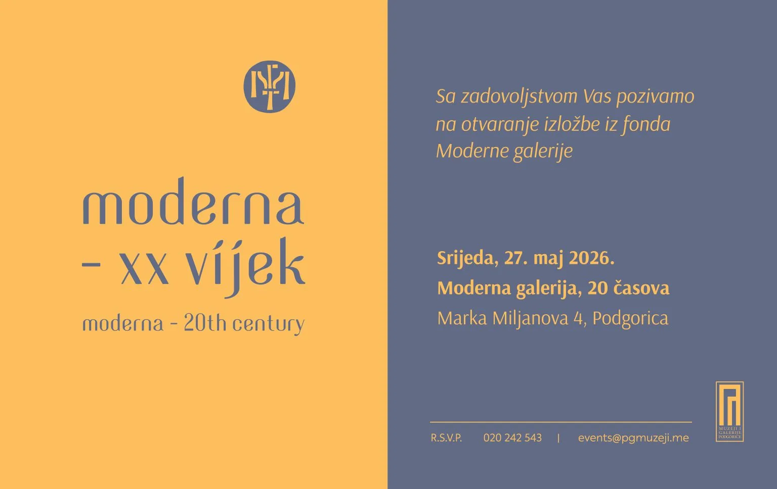 Otvaranje izložbe “Moderna – XX vijek” 27. maja u Podgorici 1 moderna1