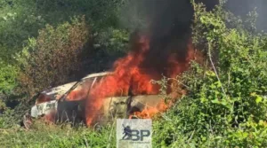 Udes u mjestu Lozna kod Bijelog Polja, automobil sletio sa puta i izgorio