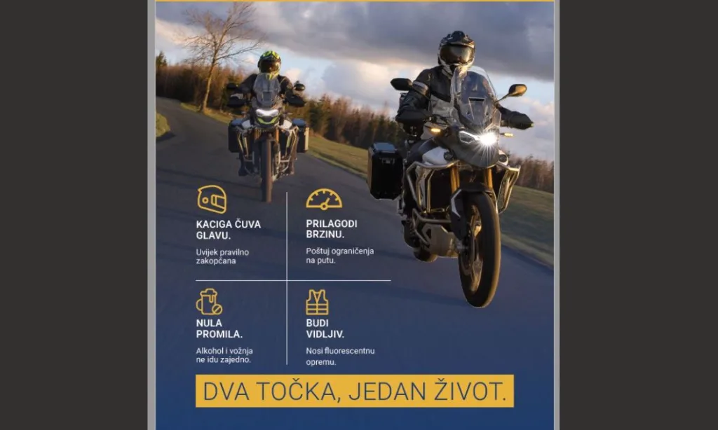 Sjutra preventivna kampanja “Bezbjedno na dva točka”
