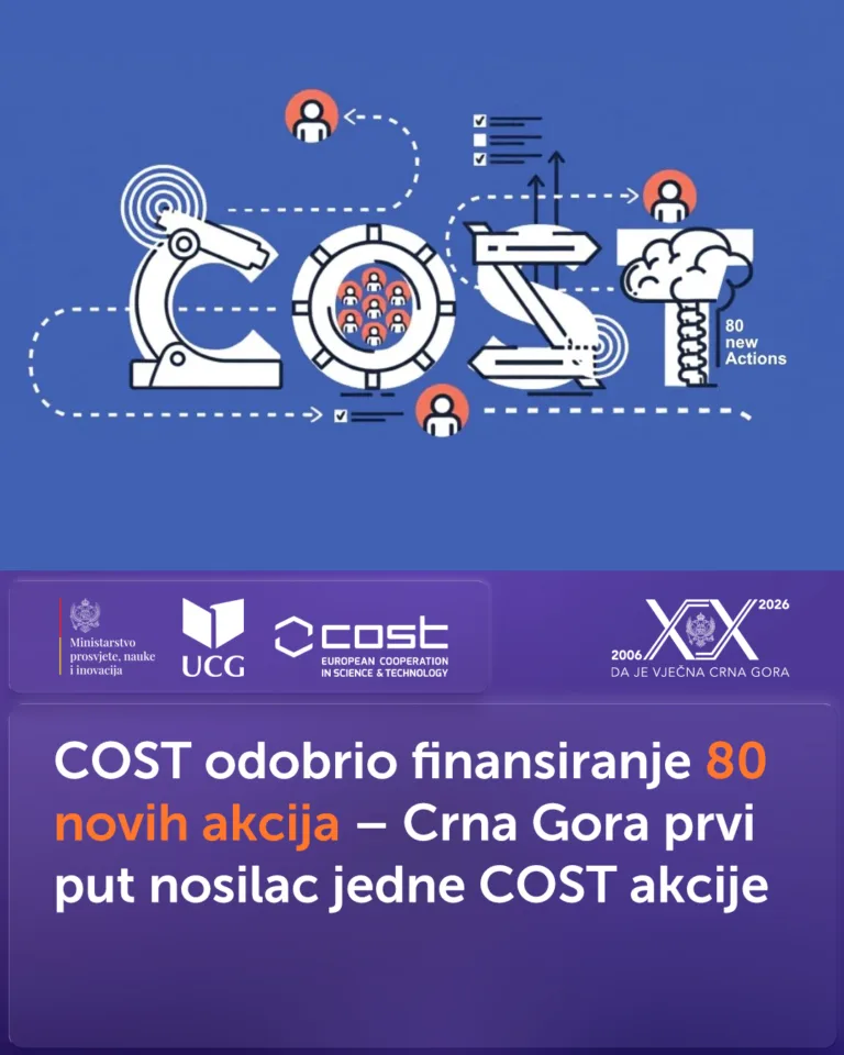 COST odobrio finansiranje 80 novih akcija: Crna Gora prvi put nosilac jedne COST akcije