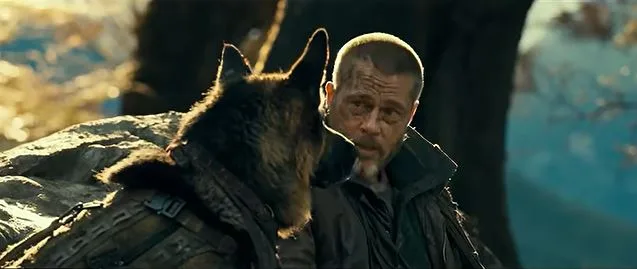 Objavljen trejler za film "Heart of the Beast": Bred Pit i njemački ovčar bore se za opstanak u divljini Aljaske 1 Capture 47