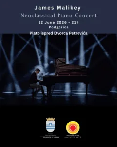 Koncert belgijskog pijaniste Džejmsa Malikija 12. juna na platou ispred Dvorca Petrovića