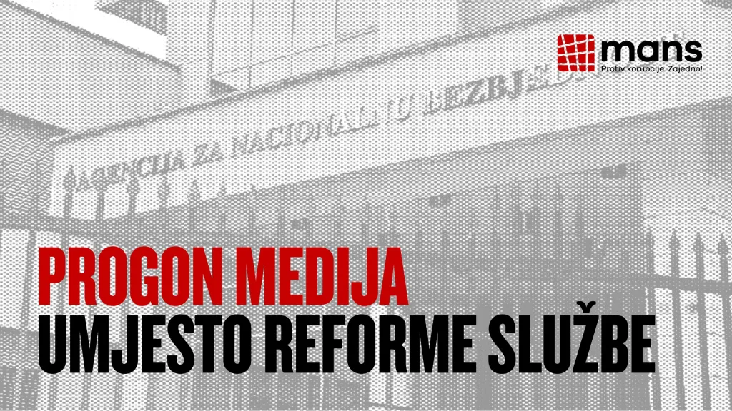 MANS: Progon novinara ne može biti zamjena za istragu zloupotreba u ANB-u 1 MANSanb